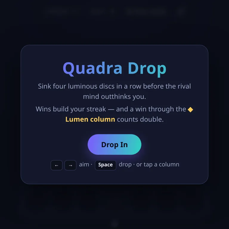 Quadra Drop browser game preview