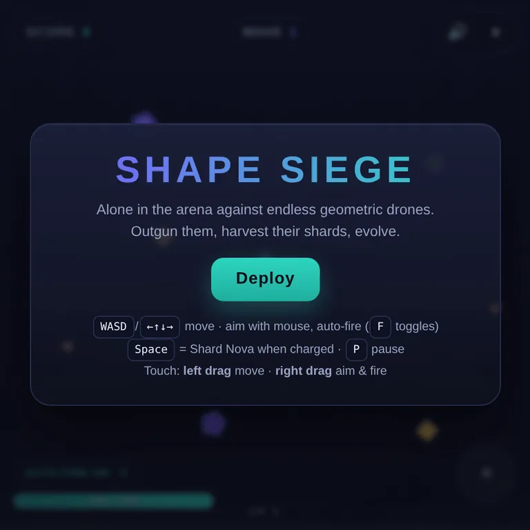 Shape Siege browser game preview