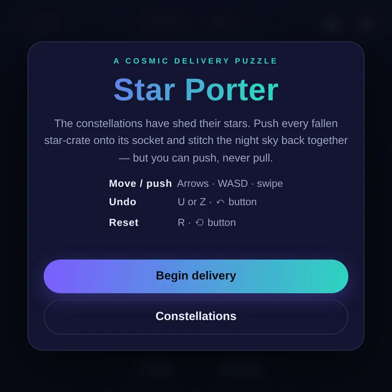 Star Porter browser game preview