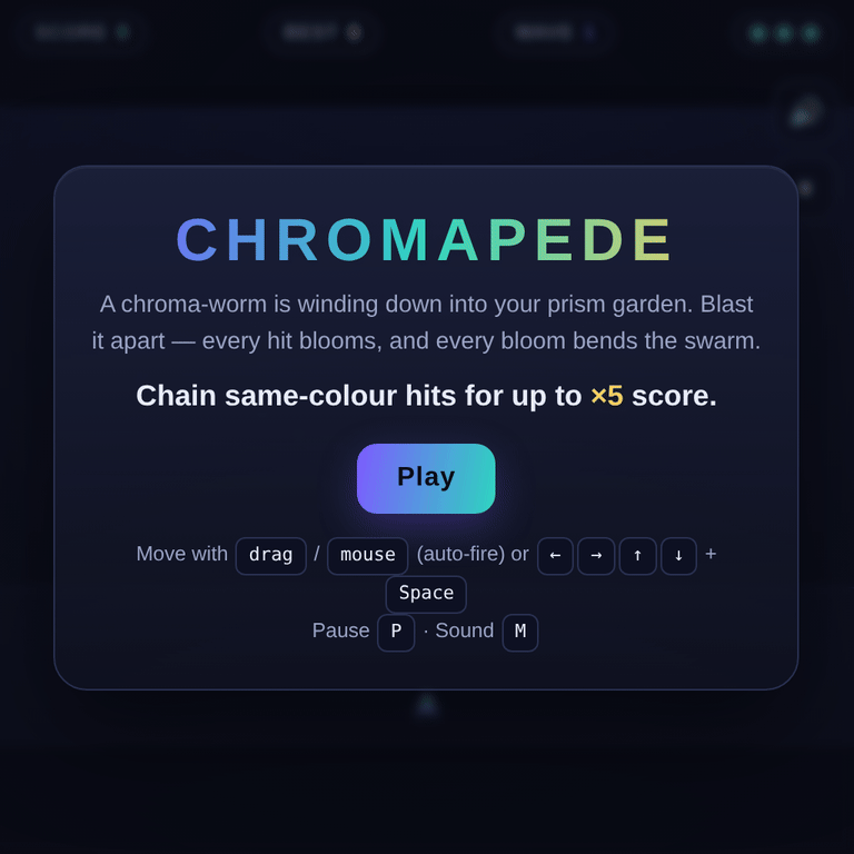 Chromapede browser game cover