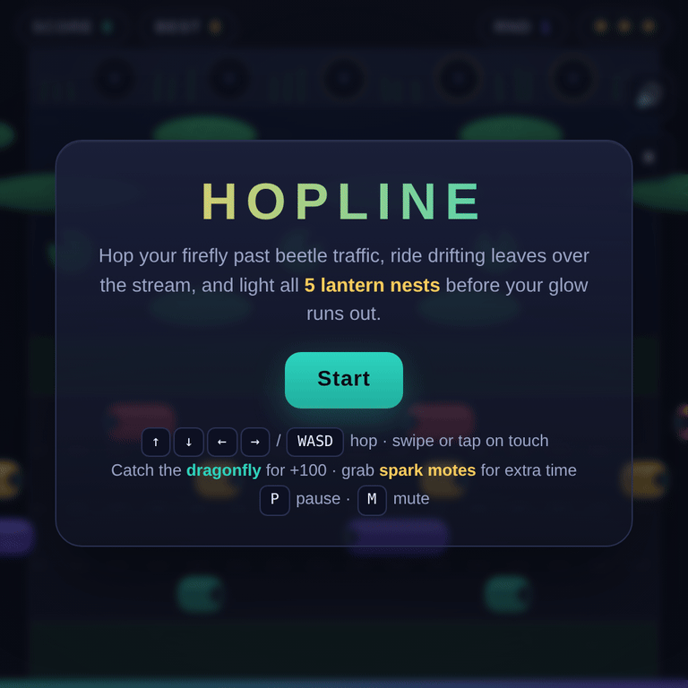 Hopline browser game cover