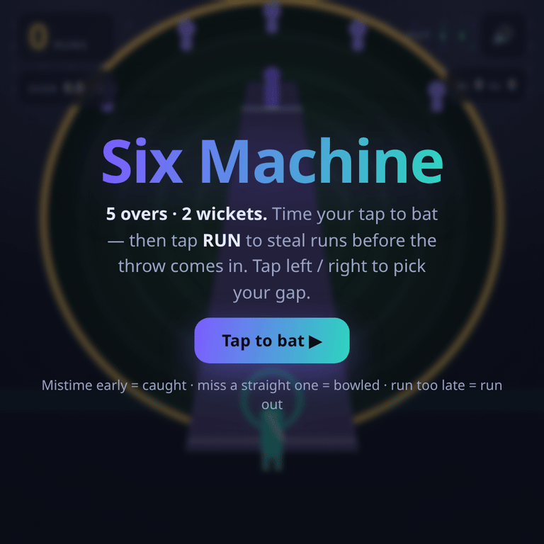 Six Machine browser game cover