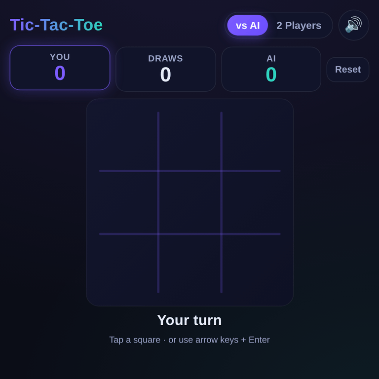 Tic-Tac-Toe browser game cover